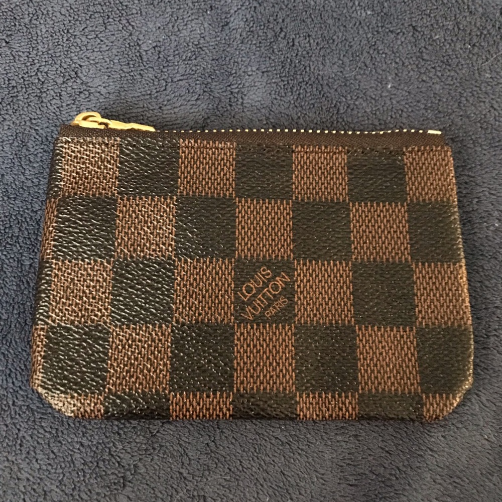 Checkered Key Pouch